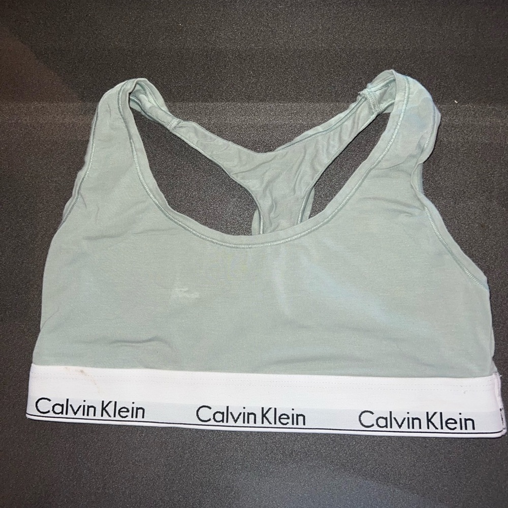 Green Calvin Klein Racerback Bra size M